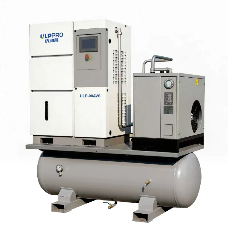 Compresseur d'air à vis à fréquence variable intégré complet